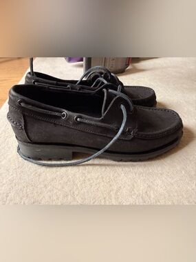 Thursday Boot Company Men's Black Leather Boat Shoes